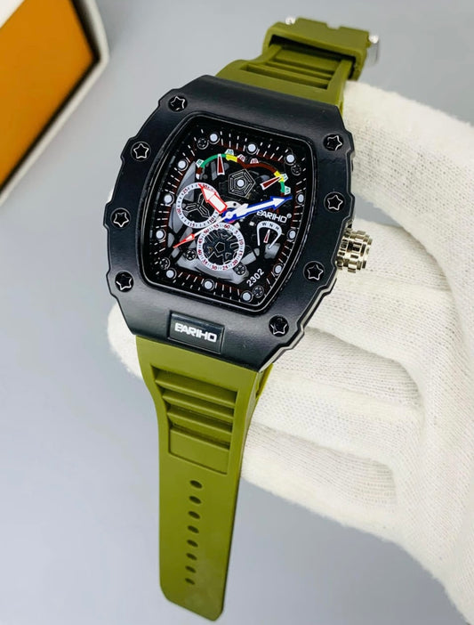 Bariho Men's Watch - GREEN Strap