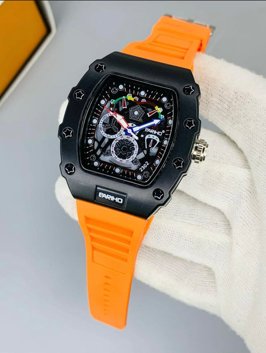 Bariho Men's Watch - Orange Strap